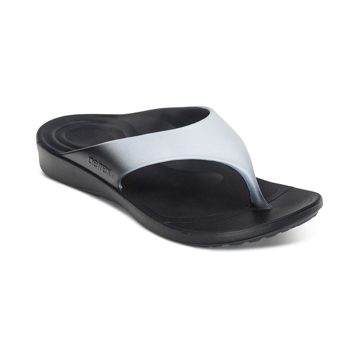 Men's Maui Orthotic Flips - White Ombre