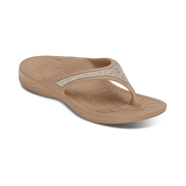 Women's Fiji Orthotic Flips - Champagne Sparkle